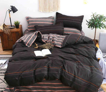 3D Horizontal Stripes 8108 Bed Pillowcases Quilt