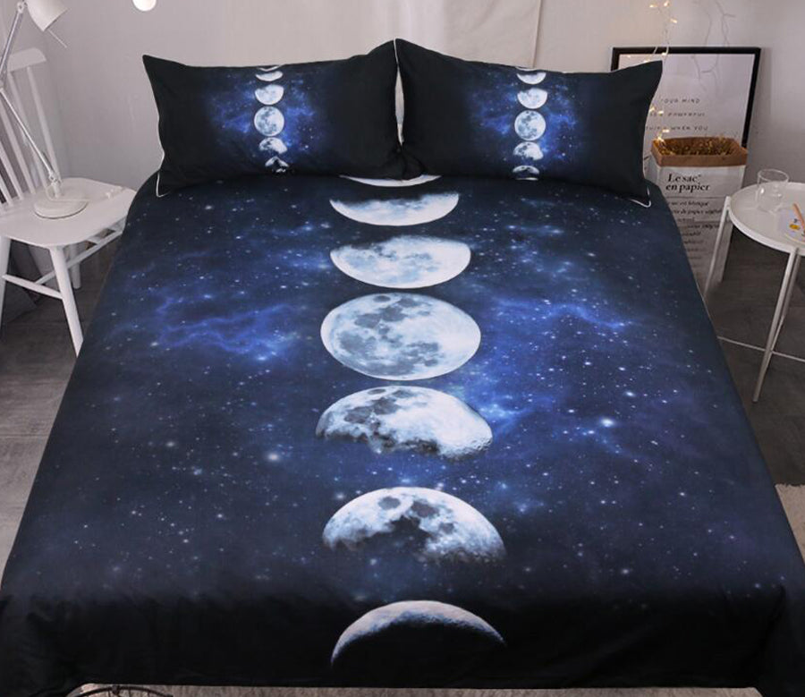 3D Lunar Eclipse 1159 Bed Pillowcases Quilt
