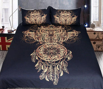 3D Owl Wind Chimes 1190 Bed Pillowcases Quilt