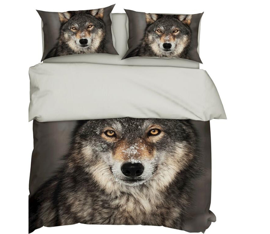 3D Wolf 9910 Bed Pillowcases Quilt