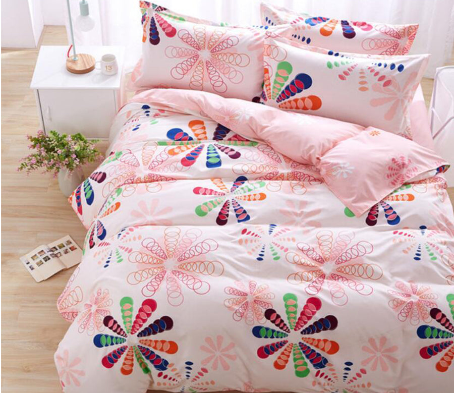 3D Ten Petal Flower 197 Bed Pillowcases Quilt