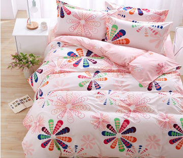 3D Ten Petal Flower 197 Bed Pillowcases Quilt