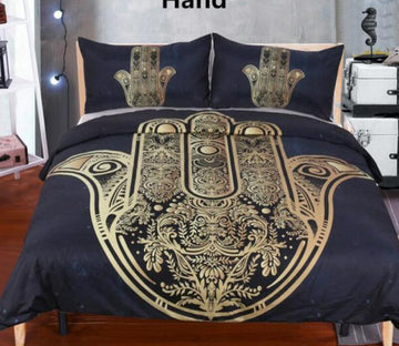 3D Hand Of Fatima 66195 Bed Pillowcases Quilt