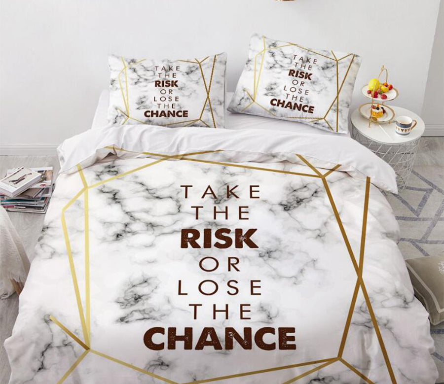 3D Letter 9111 Bed Pillowcases Quilt