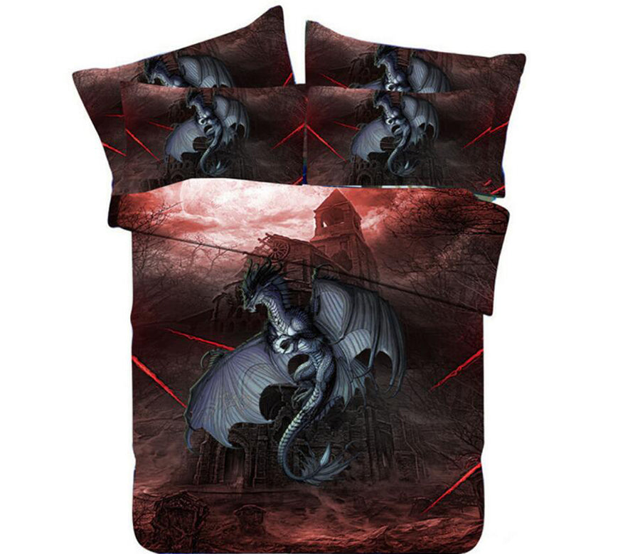 3D Diablo 1088 Bed Pillowcases Quilt
