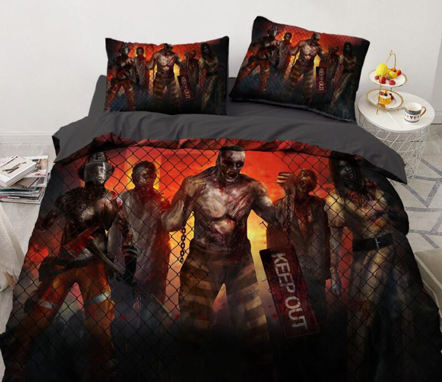 3D Five Zombies 7729 Bed Pillowcases Quilt