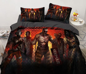 3D Five Zombies 7729 Bed Pillowcases Quilt