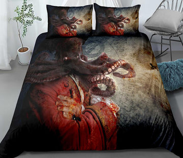 3D Octopus Monster 1110 Bed Pillowcases Quilt