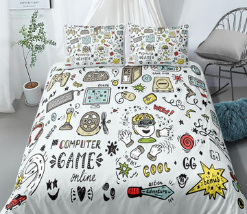 3D Game Appliances Game Console 0083 Bed Pillowcases Quilt