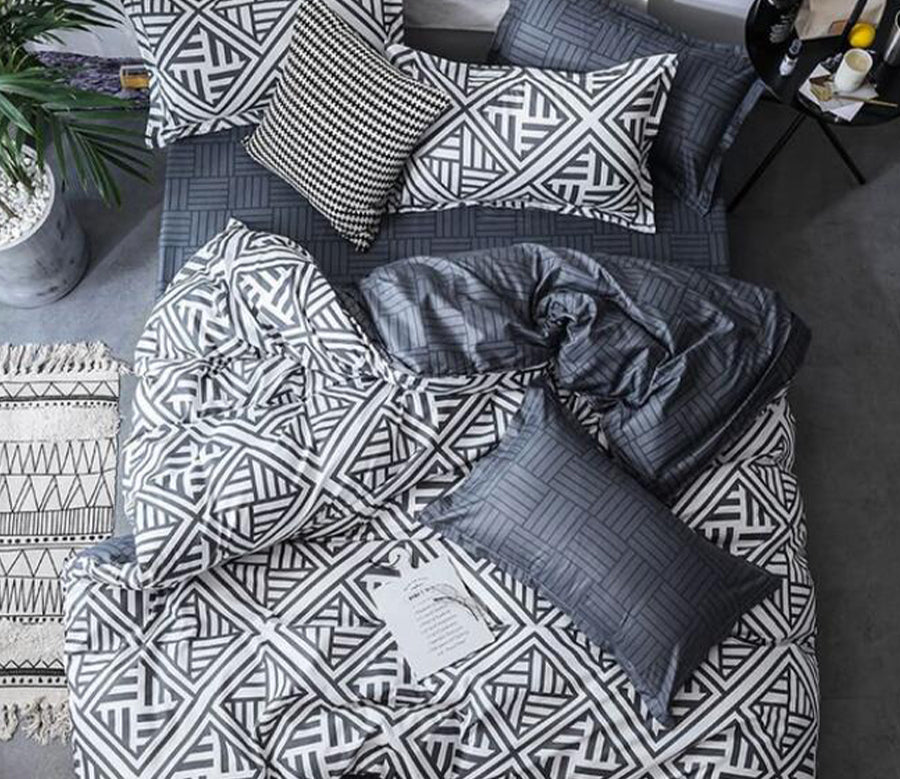 3D Stripe 8126 Bed Pillowcases Quilt