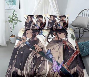3D Demon Slayer 99118 Bed Pillowcases Quilt