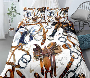 3D Belt 004 Bed Pillowcases Quilt