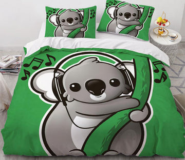 3D Cartoons Koala 8826 Bed Pillowcases Quilt