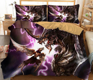 3D Monster 6680 Bed Pillowcases Quilt
