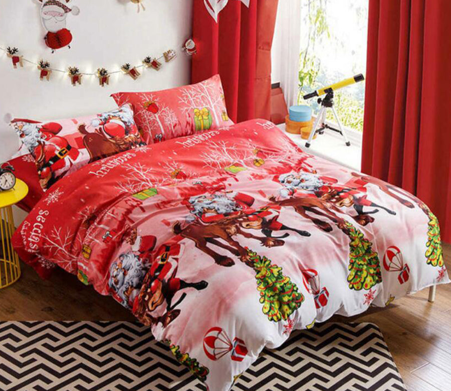 3D Christmas 77189 Bed Pillowcases Quilt