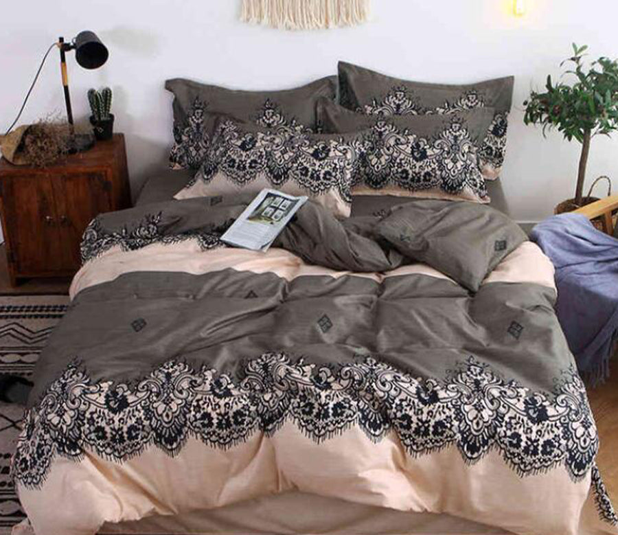 3D Brown Pattern 8120 Bed Pillowcases Quilt