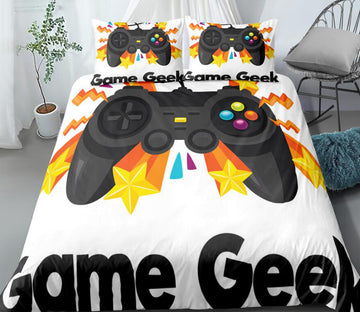 3D Star Video Game Controller 0104 Bed Pillowcases Quilt