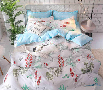 3D Leaves 8081 Bed Pillowcases Quilt