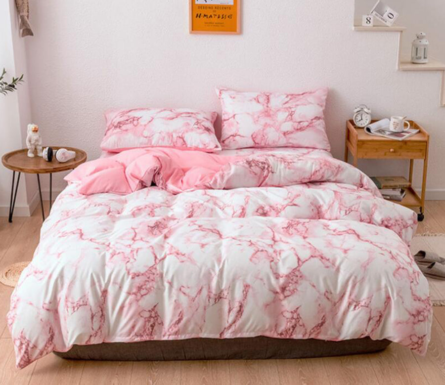 3D Marble-Pink 1165 Bed Pillowcases Quilt