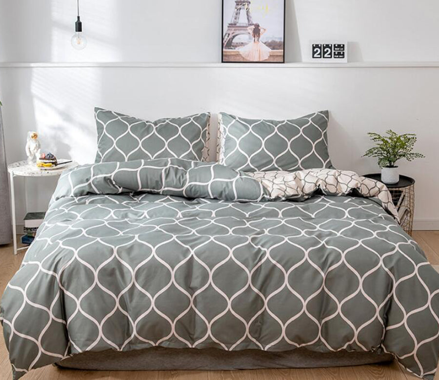 3D Round Diamond 1152 Bed Pillowcases Quilt