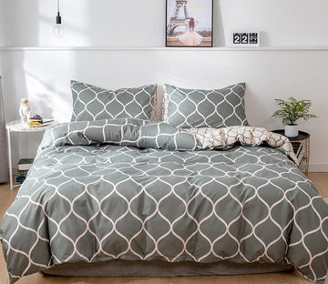 3D Round Diamond 1152 Bed Pillowcases Quilt