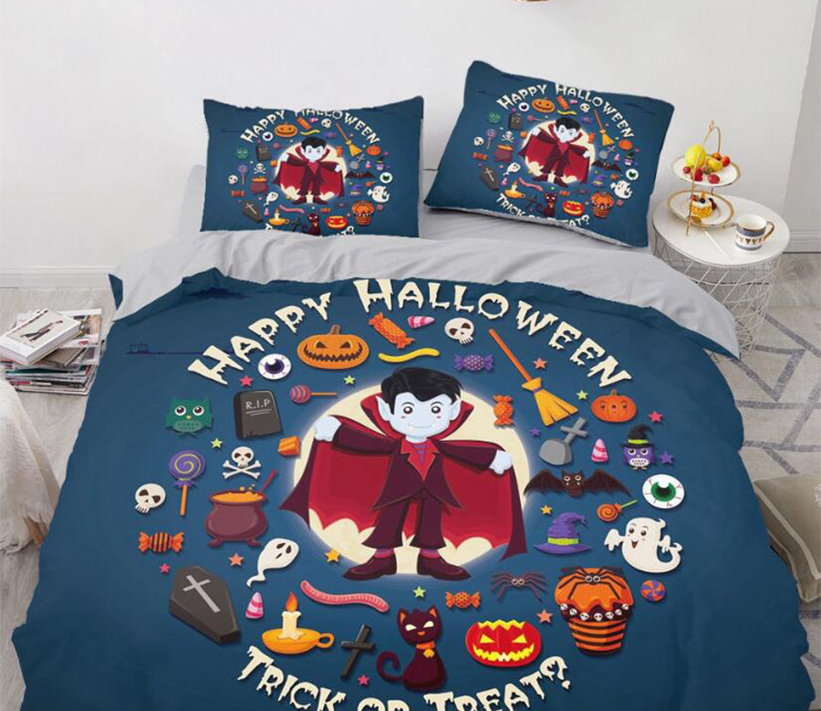 3D Vampire 8030 Bed Pillowcases Quilt