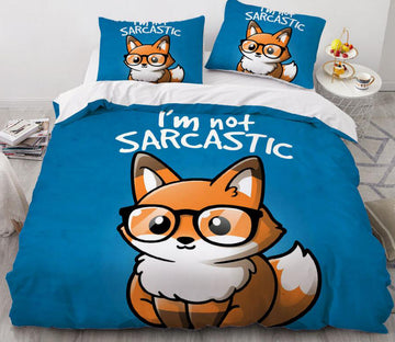 3D Cartoons Fox 8828 Bed Pillowcases Quilt