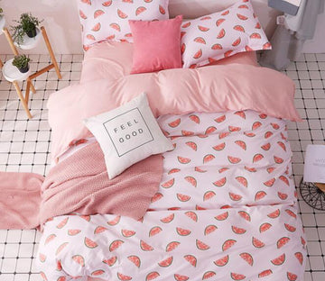 3D Watermelon Petals 8173 Bed Pillowcases Quilt