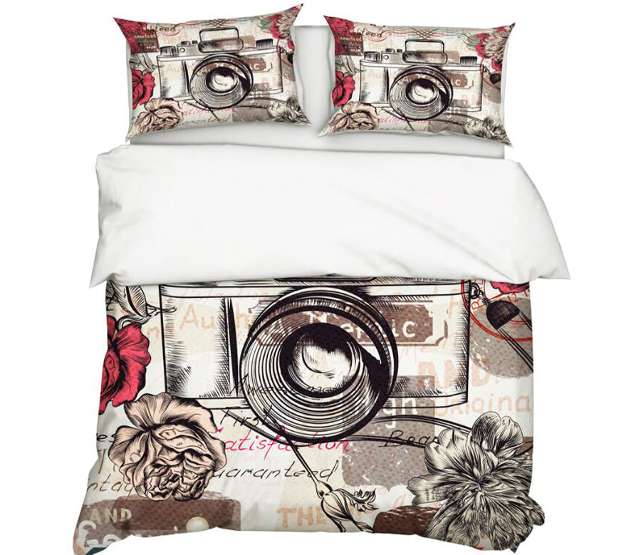 3D Flower Circle 11155 Bed Pillowcases Quilt