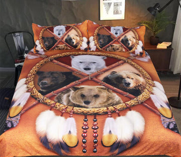 3D Indian Bear 1146 Bed Pillowcases Quilt