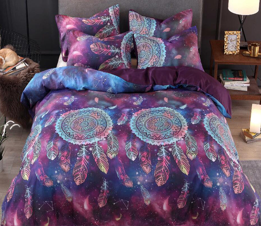 3D Purple Dreamcatcher 9964 Bed Pillowcases Quilt