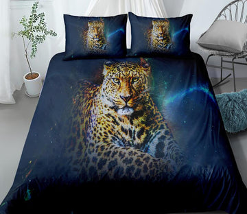 3D Leopard 0041 Bed Pillowcases Quilt