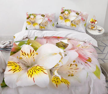 3D Lily 9198 Bed Pillowcases Quilt