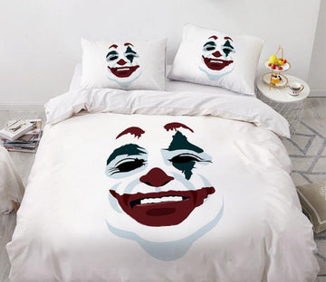 3D Clown Face 9082 Bed Pillowcases Quilt