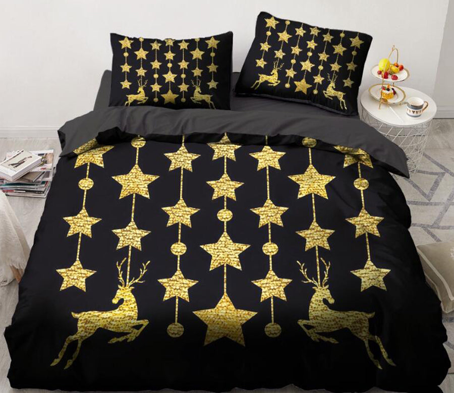 3D Star 9142 Bed Pillowcases Quilt