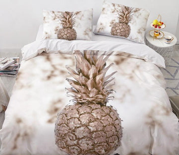 3D Pineapple 7782 Bed Pillowcases Quilt