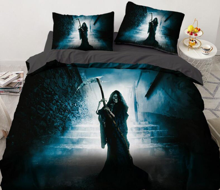 3D Demon Stairs 7725 Bed Pillowcases Quilt