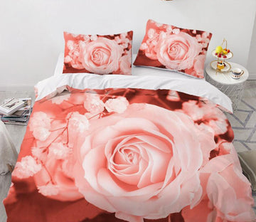 3D Rose Flower 9189 Bed Pillowcases Quilt