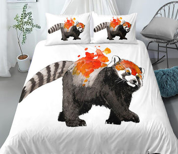 3D Raccoon 0044 Bed Pillowcases Quilt