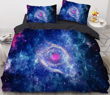 3D Galaxy 8870 Bed Pillowcases Quilt
