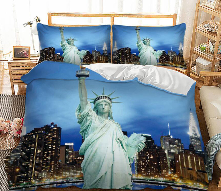 3D  Statue Of Liberty 1187 Bed Pillowcases Quilt