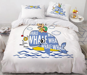 3D Cartoons Whale Turtle 55123 Bed Pillowcases Quilt