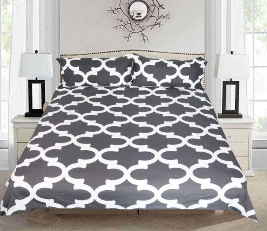 3D Grey Lantern 1137 Bed Pillowcases Quilt