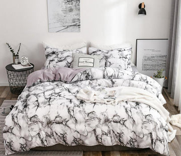 3D Marble-White 1167 Bed Pillowcases Quilt