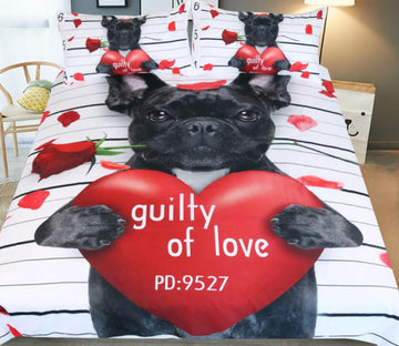 3D New Chubby Dog 1178 Bed Pillowcases Quilt