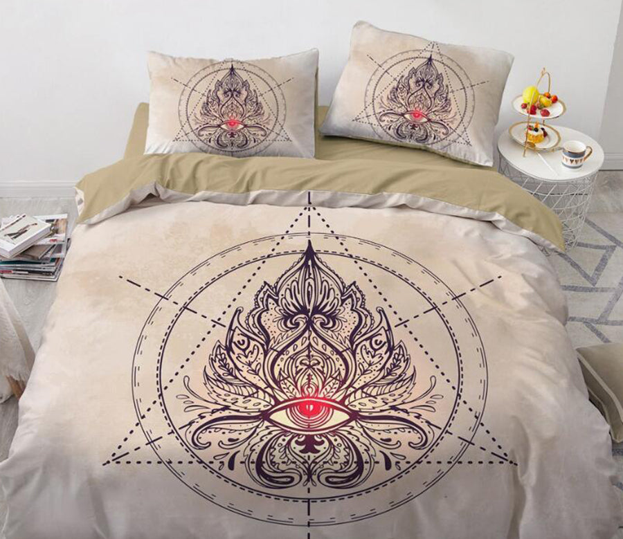 3D All Seeing Eye 88130 Bed Pillowcases Quilt