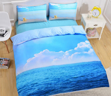 3D Starfish And Sea 9030 Bed Pillowcases Quilt