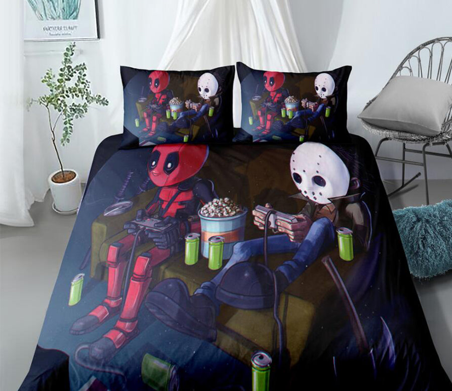 3D Play Games 9973 Bed Pillowcases Quilt