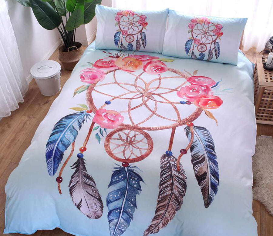 3D Circle Dreamcatcher 9996 Bed Pillowcases Quilt