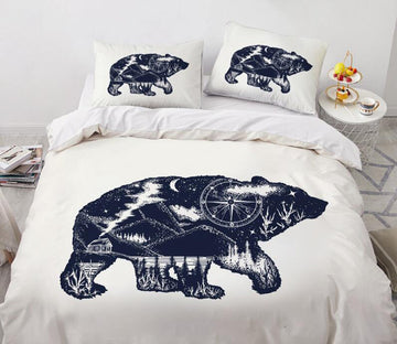 3D Bear 88132 Bed Pillowcases Quilt